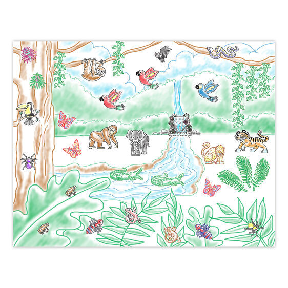 Melissa & Doug Wooden Stamp A Scene - Rain Forest