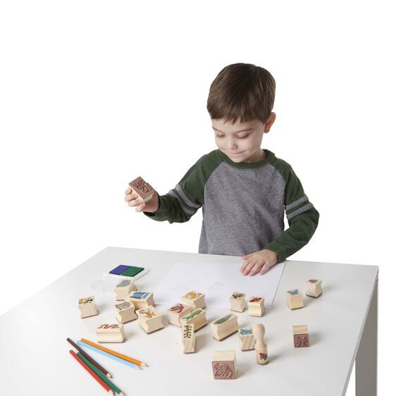 Melissa & Doug Wooden Stamp A Scene - Rain Forest