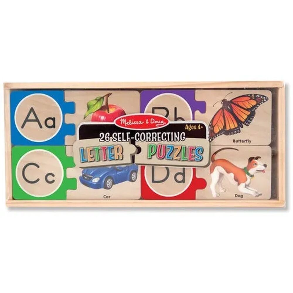 Melissa & Doug Skill Builder - Self-Correcting Alphabet Puzzle Cards
