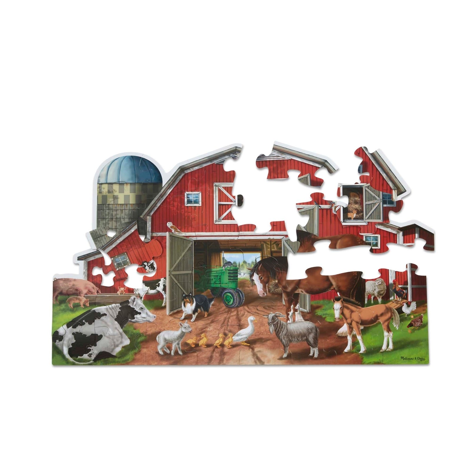 Melissa & Doug Floor Puzzle - Busy Barn Yard 32pc