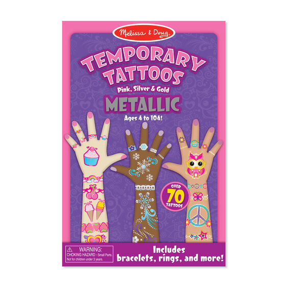 Melissa & Doug Temporary Tattoos - Metallic