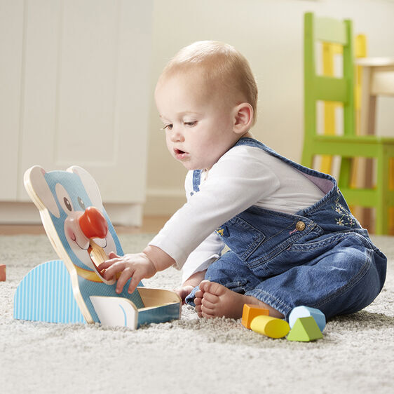 Melissa & Doug First Play - Spin & Feed Shape Sorter