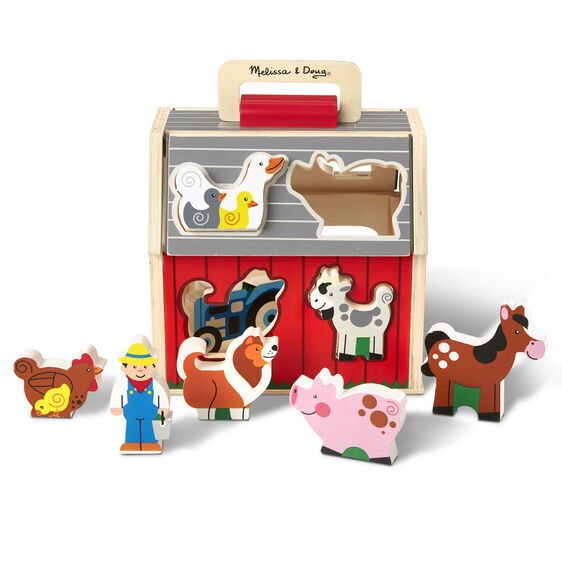 Melissa & Doug Pretend Play - Take-Along Sorting Barn