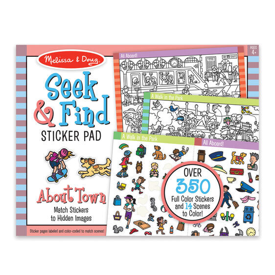 Melissa & Doug Sticker Pad Seek & Find - Around Town