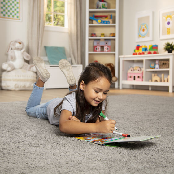 Melissa & Doug On The Go - Wipe-Off Activity Pad - Animal Games!