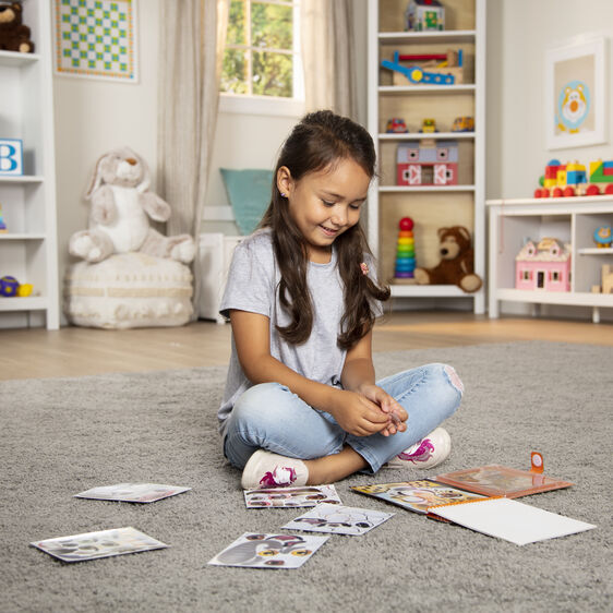 Melissa & Doug On The Go - Reusable Sticker Pad - Safari
