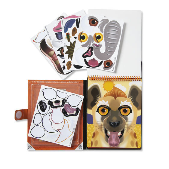 Melissa & Doug On The Go - Reusable Sticker Pad - Safari