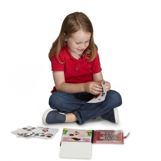 Melissa & Doug On The Go - Reusable Sticker Pad - Farm