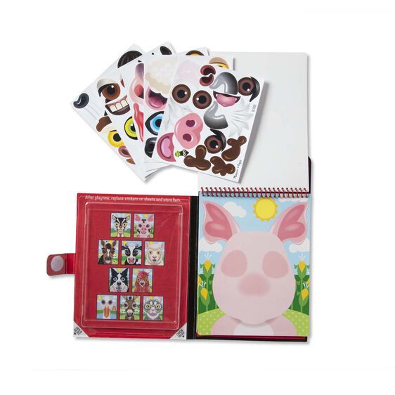 Melissa & Doug On The Go - Reusable Sticker Pad - Farm