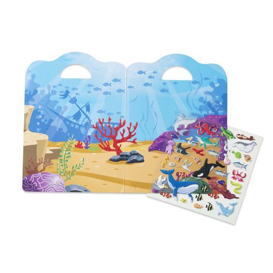 Melissa & Doug Reusable Puffy Sticker Play Set - Ocean