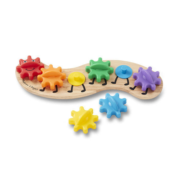 Melissa & Doug Classic Toy - Rainbow Caterpillar Gears