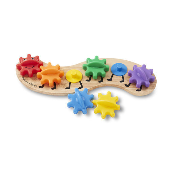 Melissa & Doug Classic Toy - Rainbow Caterpillar Gears