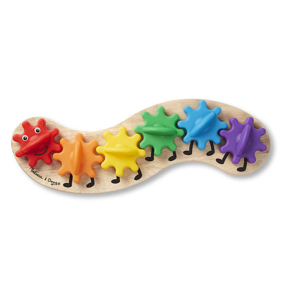 Melissa & Doug Classic Toy - Rainbow Caterpillar Gears