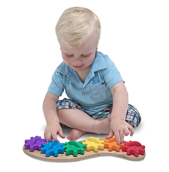 Melissa & Doug Classic Toy - Rainbow Caterpillar Gears