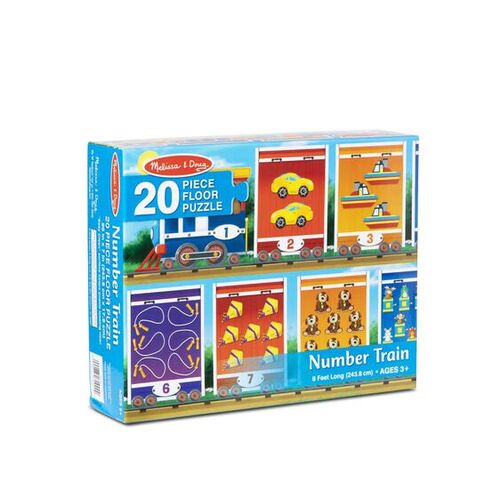 Melissa & Doug Floor Puzzle - Number Train 20pc