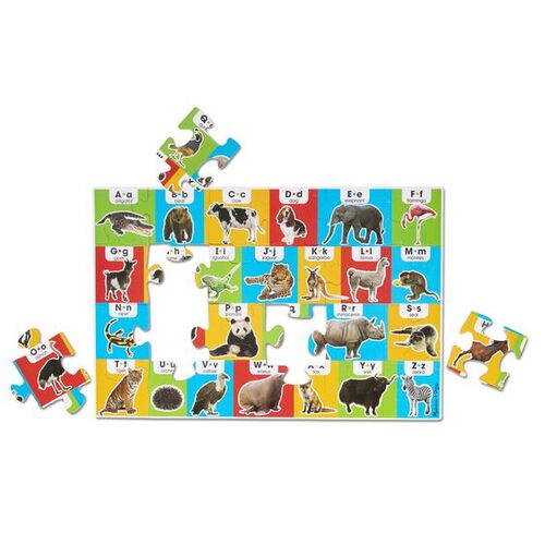 Melissa & Doug Floor Puzzle - Animal Alphabet 24pc