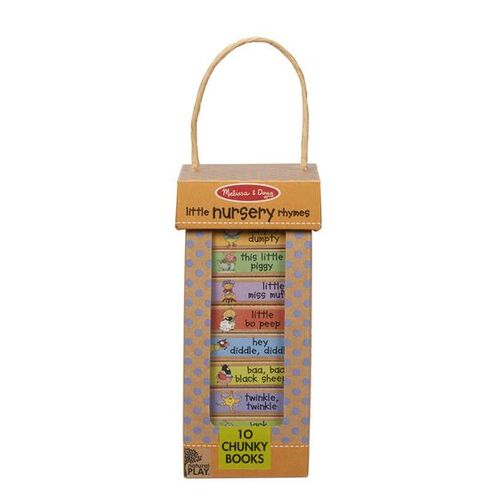 Melissa & Doug Natural Play Book Tower - Little Nursery Rhymes