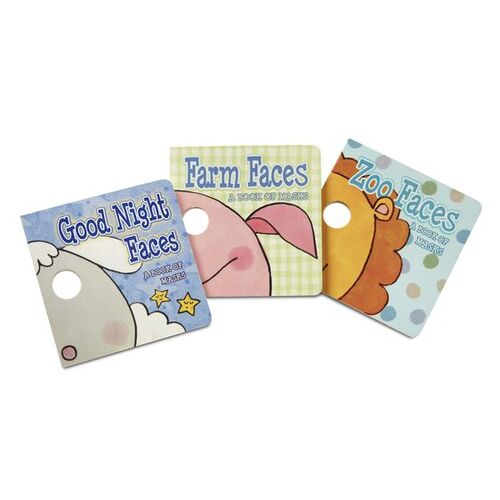 Melissa & Doug Book Bundle - Fun Faces Mask 3 Pack