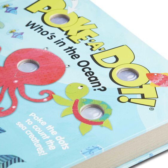 Melissa & Doug Poke-A-Dot Book - Who's In The Ocean Board Book