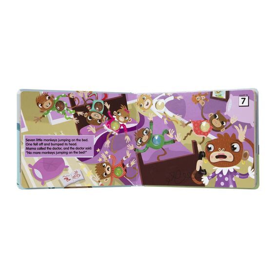 Melissa & Doug Poke-A-Dot Book - 10 Little Monkeys Board Book