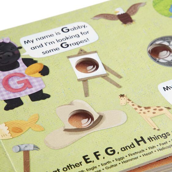 Melissa & Doug Poke-A-Dot Book - An Alphabet Eye Spy Board Book