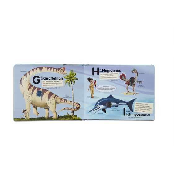 Melissa & Doug Poke-A-Dot Book - Dinosaurs A to Z Board Book