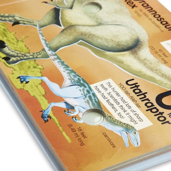 Melissa & Doug Poke-A-Dot Book - Dinosaurs A to Z Board Book