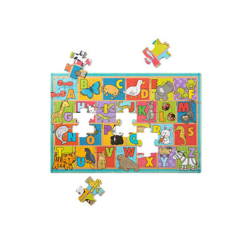 Melissa & Doug Natural Play Giant Floor Puzzle - ABC Animals 35pc