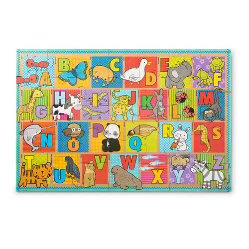 Melissa & Doug Natural Play Giant Floor Puzzle - ABC Animals 35pc