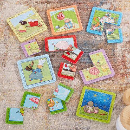 Melissa & Doug Soft Shapes Take Along Puzzle - Nursery Rhymes