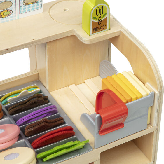 Melissa & Doug Pretend Play - Slice & Stack Sandwich Counter