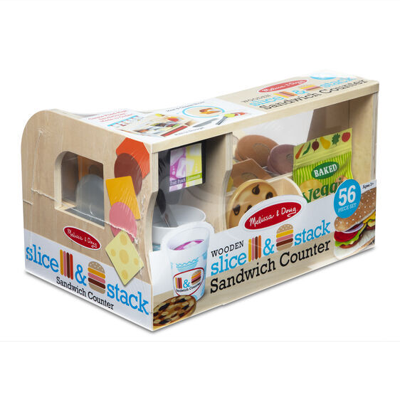 Melissa & Doug Pretend Play - Slice & Stack Sandwich Counter