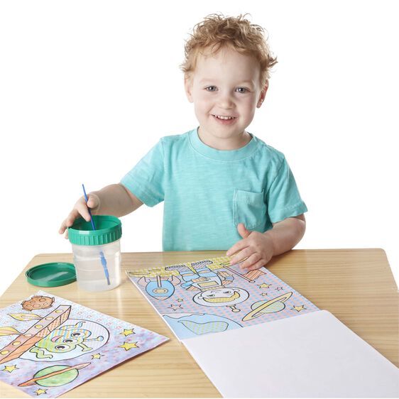 Melissa & Doug My First Paint with Water - Pirates, Space, Construction & More