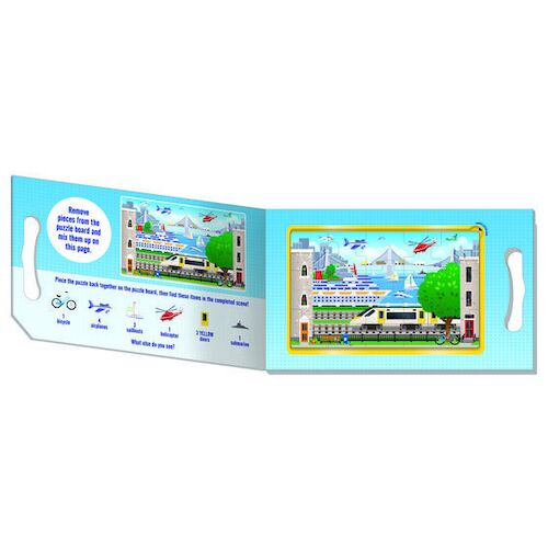 Melissa & Doug Magnetic Take Along Jigsaw Puzzles - Vehicles