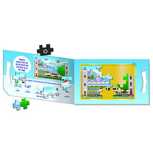 Melissa & Doug Magnetic Take Along Jigsaw Puzzles - Vehicles