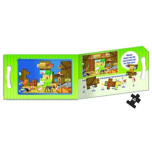 Melissa & Doug Magnetic Take Along Jigsaw Puzzles - On the Farm