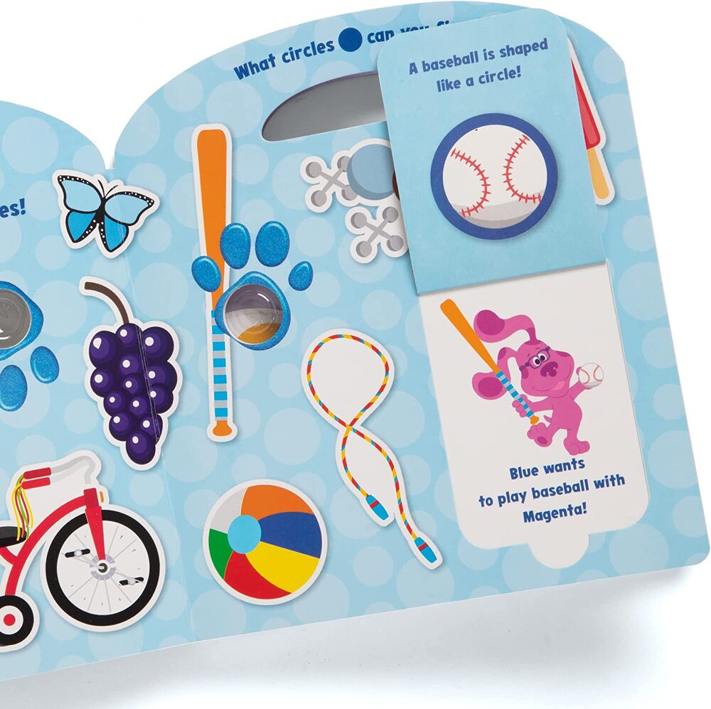 Melissa & Doug Blue's Clues & You Poke-A-Dot Book - Shapes With Blue