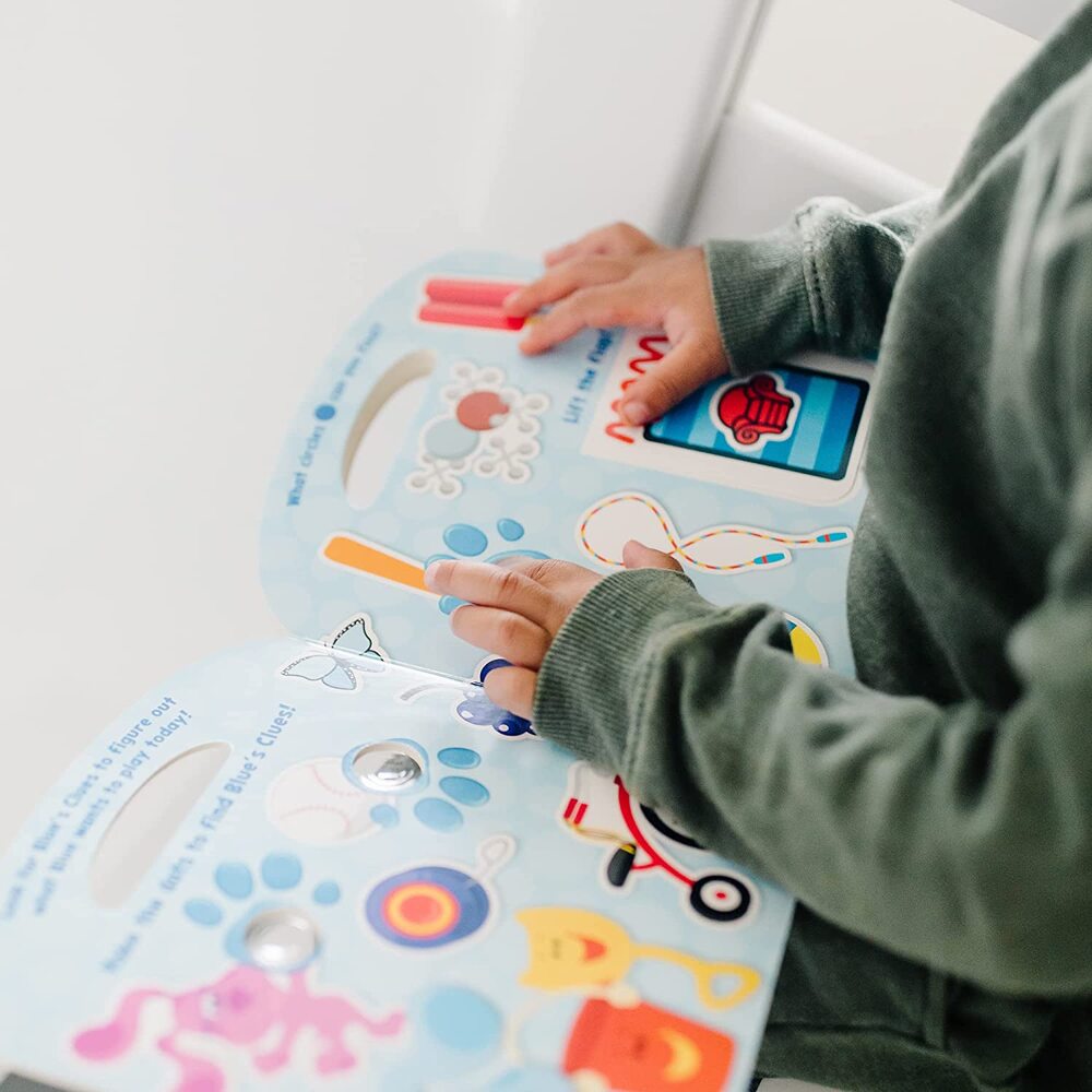 Melissa & Doug Blue's Clues & You Poke-A-Dot Book - Shapes With Blue