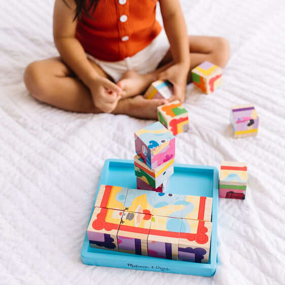 Melissa & Doug Blue's Clues & You - Wooden Cube Puzzle 16pc
