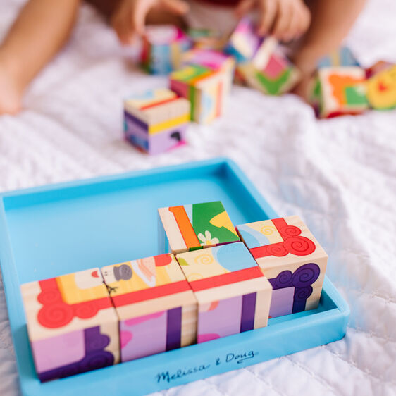 Melissa & Doug Blue's Clues & You - Wooden Cube Puzzle 16pc