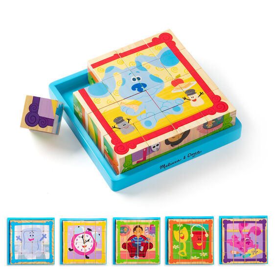 Melissa & Doug Blue's Clues & You - Wooden Cube Puzzle 16pc