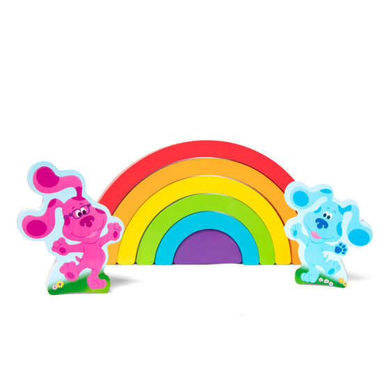 Melissa & Doug Blue's Clues & You - Wooden Rainbow Stack Puzzle