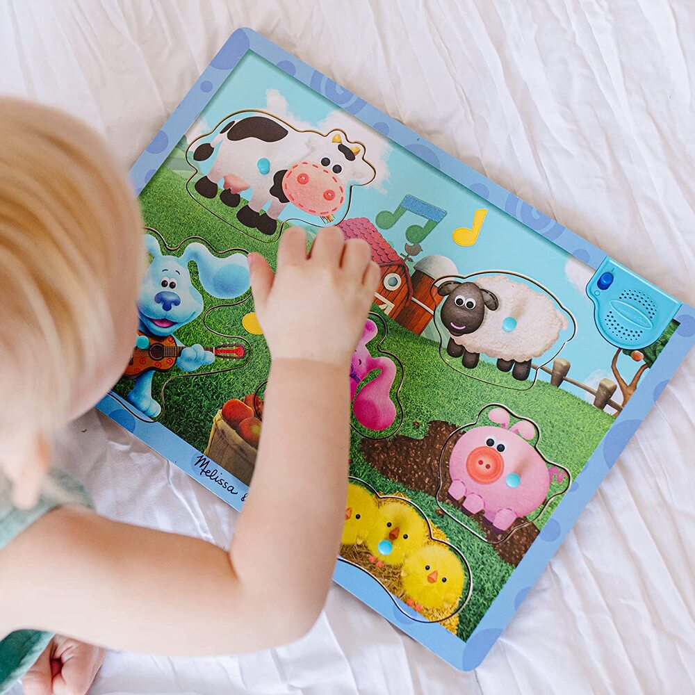 Melissa & Doug Blue's Clues & You - Wooden Farm Sound Puzzle