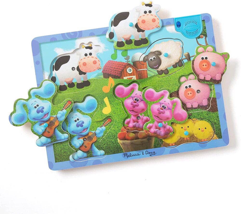 Melissa & Doug Blue's Clues & You - Wooden Farm Sound Puzzle