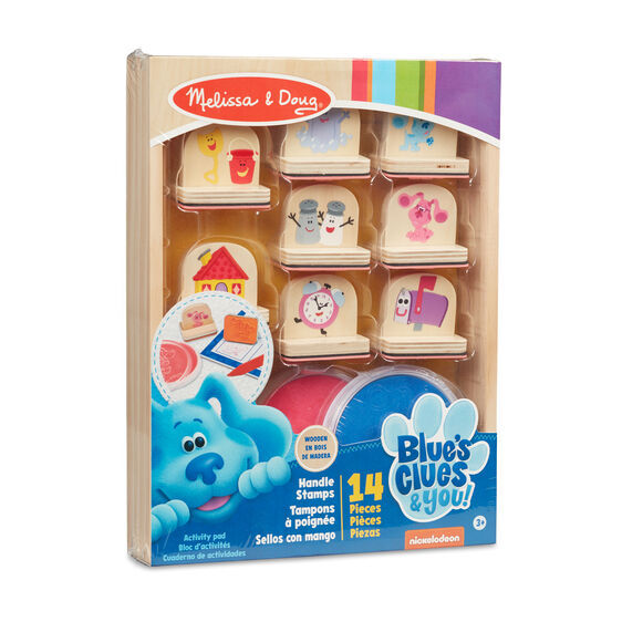 Melissa & Doug Blue's Clues & You - Wooden Handle Stamps Set