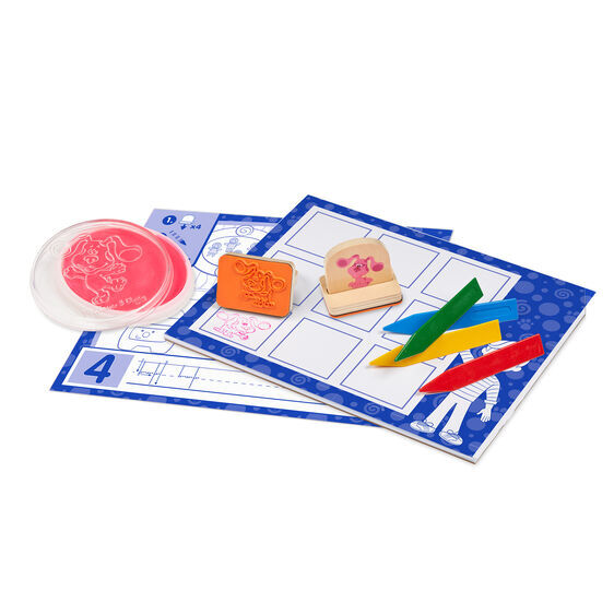 Melissa & Doug Blue's Clues & You - Wooden Handle Stamps Set