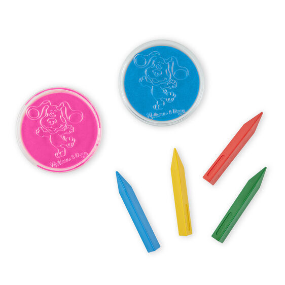 Melissa & Doug Blue's Clues & You - Wooden Handle Stamps Set
