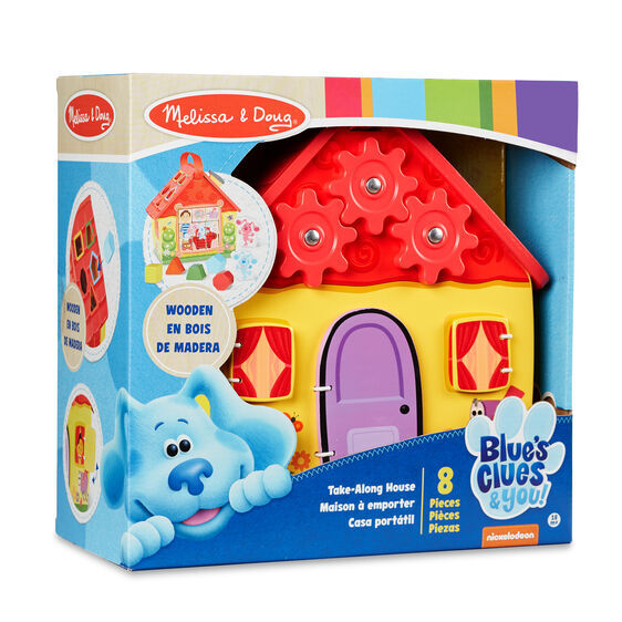 Melissa & Doug Blue's Clues & You - Wooden Take-Along House