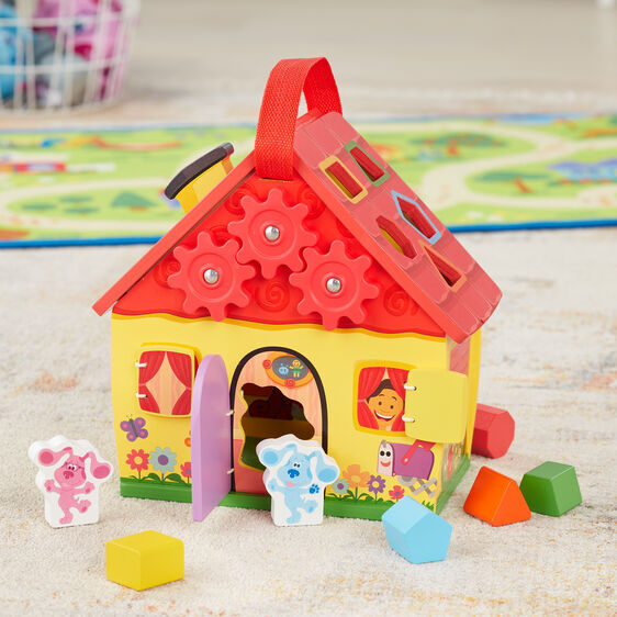 Melissa & Doug Blue's Clues & You - Wooden Take-Along House