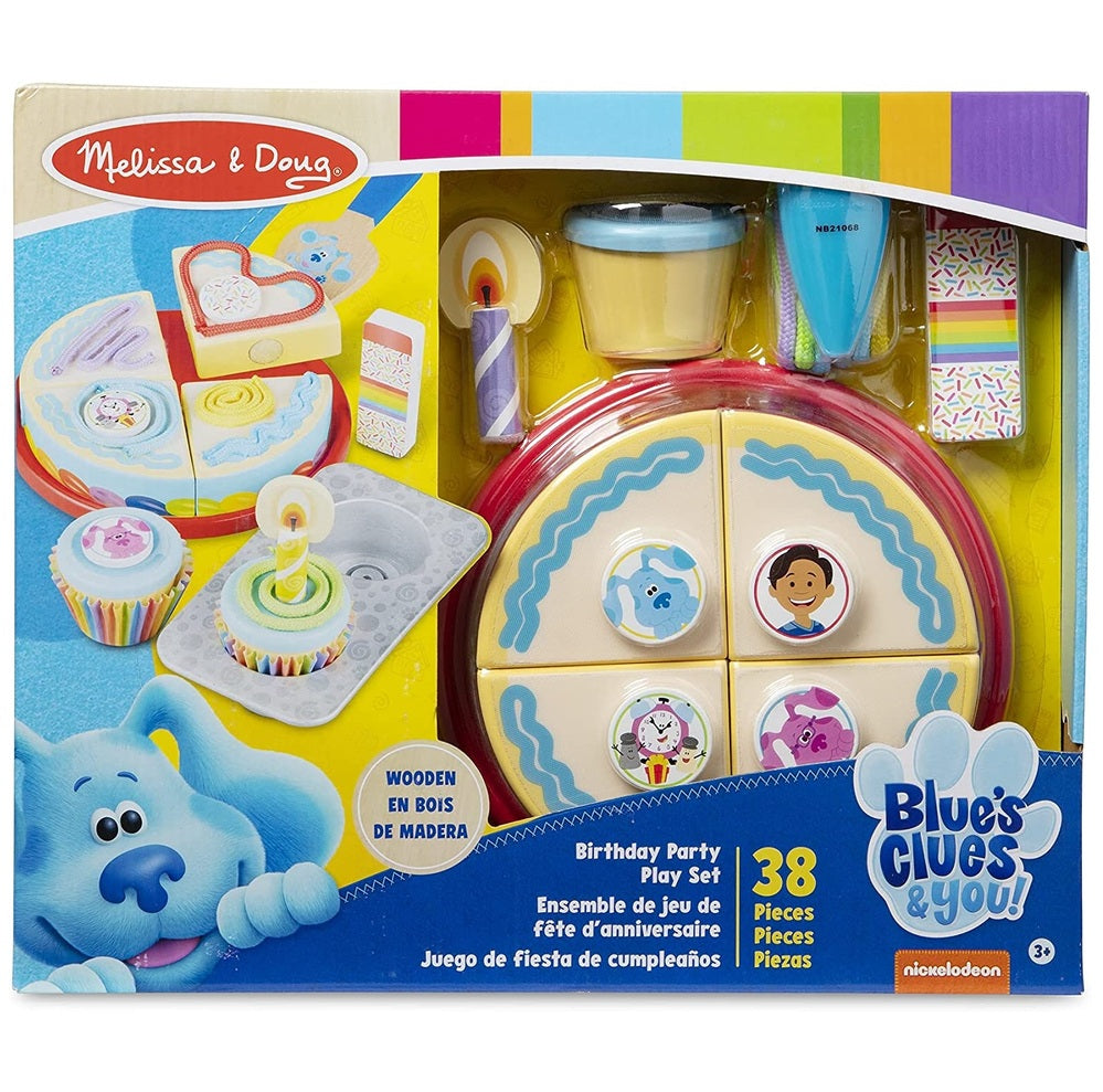 Melissa & Doug Blue's Clues & You - Wooden Birthday Party Play Set